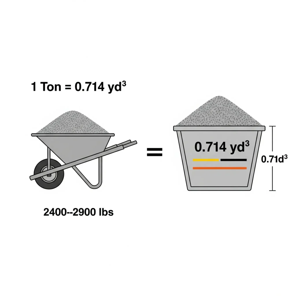 cubic yards are in a ton of gravel 2
